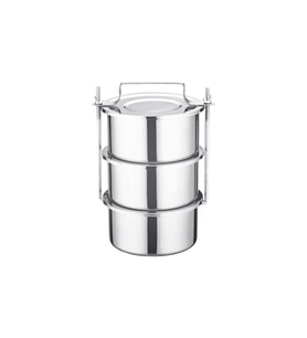Krom Çelik 3 Lü Sefer Tası 16*8 Cm