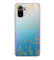 Xiaomi Gold Dallar Tasarımlı Şeffaf Telefon Kılıfı