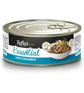 Plus Essential Et Suyu İçinde Pasifik Ton Balıklı Yetişkin Kedi Konserve Maması 70 g