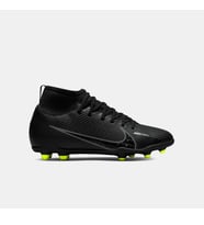 Nike Jr. Mercurial Superfly 9 Club FG/MG Çocuk Krampon (DAR KALIP) (Siyah)