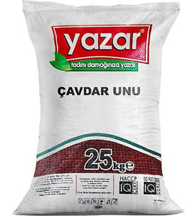 Yazar Taş Değirmende Öğütülmüş Çavdar Unu 25 Kg