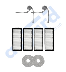 Roborock Saros Z70 Uyumlu 2 Yan Fırça 4 Filtre 2 Mop