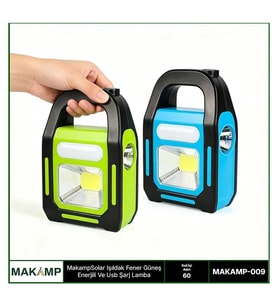 Solar Işıldak Fener Usd Şarj Lamba