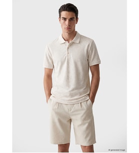 LCWAIKIKI Classic Gri Polo Yaka Pike Erkek Tişört