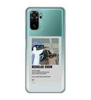 Redmi Note 10/Note 10S Uyumlu Regular Show Mordecai ve Rigby Desenli Şeffaf Telefon Kılıfı
