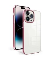 Apple iPhone 14 Pro Kılıf Zore Sun Kenarları Renkli Şık Tasarım Kılıf (Rose)