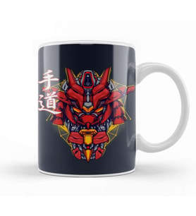 Crimson Bushido Mecha Concept Gundam Kupa Bardak Porselen