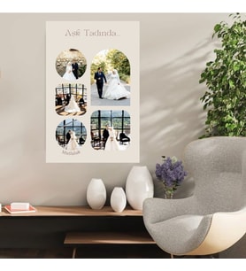 Ahşap Retro Mdf Poster , Kişiye Özel Poster, Sevgililer Günü , Özel Günle , Nişan , Düğün , Kına , Doğum Günü , Aile Sevgi Mutluluk – KOLAJ18