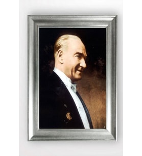 Gümüş Çerçeveli Atatürk Tablo a144