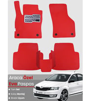 SKODA RAPİD (2012-2019) Uyumlu EVA Paspas Tam Set–Oto Paspas,Araca Özel,Kolay Montaj