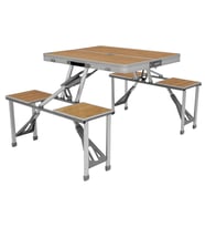 Outwell Dawson Picnic Table Premium Bambu Katlanır Sandalye Masa Seti
