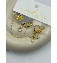Vip 6'lı Gold Küpe - 25-vip145