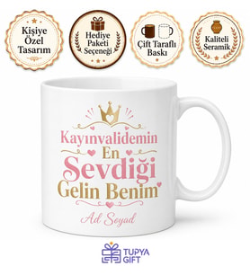 Kayınvalidemin En Sevdiği Gelin Benim Rekabetçi Elti Kupası Hediye Bardak