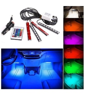 Ayak Altı Led Lamba Sese Duyarlı Led Müziğe Duyarlı Led 9 Ledli