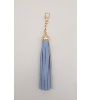 Angel Çanta Aksesuar Mavi Suni Deri Kovanlı Püskül Light Gold Metalli