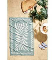 Özdilek Boho Leaf Plaj Havlusu (90x150)-Yeşil