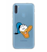 Samsung Galaxy A11  Kamera Korumalı  Kapak Donald Duck Tasarımlı  Şeffaf Kılıf