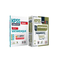 2026 KPSS Genel Kültür Vatandaşlık Kara Kutu Soru Bankası ve Manifesto Çözümlü Branş Deneme 2li Seti