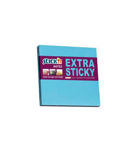 Hopax Stıckn Yapışkanlı Not Kağıdı Extra 90 Yaprak 76x76 mm Neon Mavi