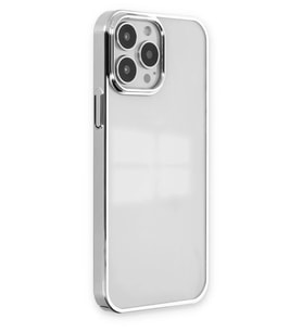 Mey İthalat® iPhone 14 Pro Max Kılıf Element Silikon - Gümüş