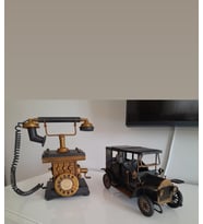 Dekoratif Metal Telefon Kumbaralı, Dekoratif Metal Araba