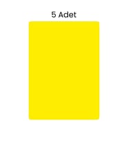 Fosforlu Fon Kartonu 5 Adet 50x70 Sarı