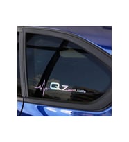 Q7 Yan Cam Sticker Oto Kapı 20 Cm X 7 Cm Hologram c9