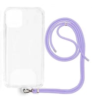 General Mobile GM21 Pro İp Askılı Şeffaf Silikon Kılıf Lila