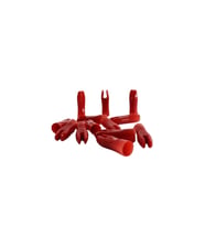 Okçubaba Polycarbonate Resin Geleneksel Gez 8mm Kırmızı 10 Adet