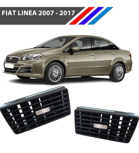 Fiat Linea Havalandırma Izgarası Köşe Sol-Sağ Set Krom Düğmeli