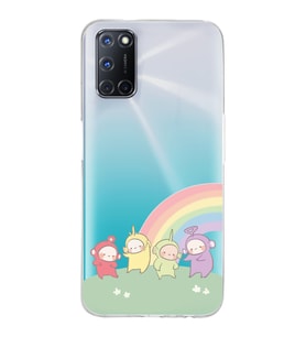 Oppo A52/A72/A92 Uyumlu Teletubbies Desenli Şeffaf Telefon Kılıfı