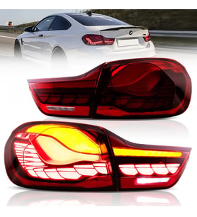 bmw f32 coupe dragon animasyonlu kayar sinyal kırmızı led stop