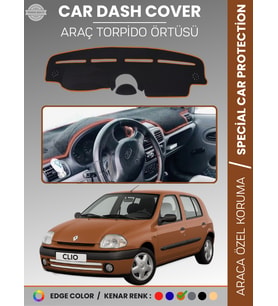 RENAULT CLIO 2 AIRBAGLI (2001-2012) Torpido Örtüsü Ön Göğüs Koruma Torpido Koruma Araca Özel