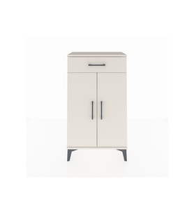 Arges Komodin 2 Raflı Tek Çekmeceli 2 Kapaklı 60x30x106 Aytaşı-Aytaşı