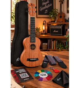Rennes RD-21 Soprano Ukulele (Çanta Askı Pena)