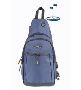 M 1008 Mega Bag Unisex Göğüs Çapraz Çanta, Body Bag (Lacivert)