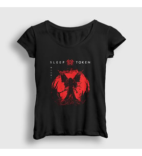 Presmono Kadın Siyah Grim Reaper Müzik Sleep Token T-Shirt 509242tt