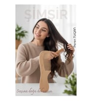 Doğal Şimşir Ahşap Tarak – 16 Cm, Anti-Statik, Kepek Karşıtı El Yapımı