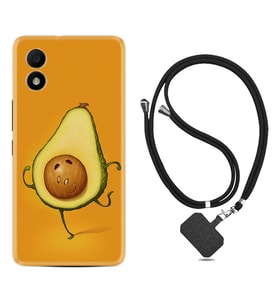 TCL 303 Kılıf Resimli Boyun Askılı İpli Desenli Silikon Series Dance Avokado 1878