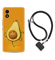 TCL 303 Kılıf Resimli Boyun Askılı İpli Desenli Silikon Series Dance Avokado 1878