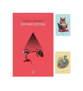 Bir Mars Destanı - Stanley G. Weinbaum 9786053758259 Ithaki Yayınları - Not Defterli Seti (Krem)