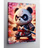 Kanvas Tablo Samuray Panda