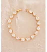 Xupıng Renkli Zirkon Taşlı Gold Baget Bileklik