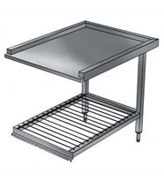 Electrolux Professional Bulaşık Çıkış Tezgahı, Izgara Taban Raflı, 1400 Mm, Kazan Yıkama Makinesi İçin BHPUTS14