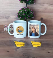 Öğretmenler Günü Hediyesi Kupa Bardak Beyaz Fotoğraflı