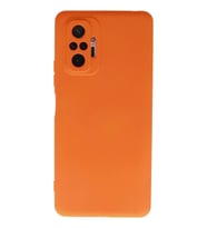 Durukar® Redmi Note 10 Pro Kılıf Nano içi Kadife Silikon - Turuncu