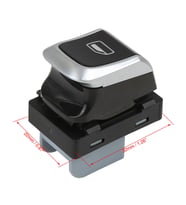 AUDI Q5 2009 - 2012 CAM AÇMA DÜĞMESİ TEKLİ KROMLU