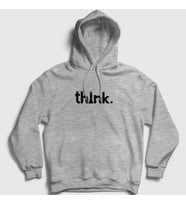 Presmono Unisex Gri Think Chess Satranç Kapüşonlu Sweatshirt 341641tt (Gri)