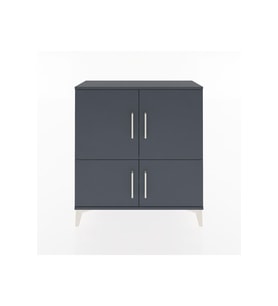 Arges Şifonyer 3 Raflı 4 Kapaklı 88x30x96 Antrasit-Antrasit