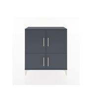 Arges Şifonyer 3 Raflı 4 Kapaklı 88x30x96 Antrasit-Antrasit